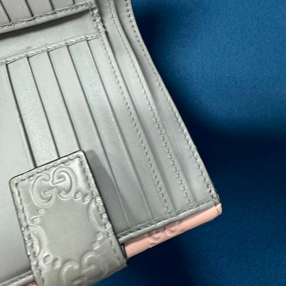 100% Authentic Gucci Guccissima Leather Compact Bow Wallet - Picture 9 of 14